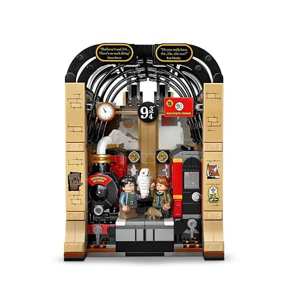 LEGO Harry Potter Rincón Entre Libros: Expreso de Hogwarts Mágico Juguete, Sujetalibros Construible, Adorno Personalizable, Divertido Set Coleccionable, Regalo para Niños 76450