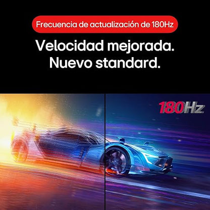LG Monitor Ultragear Gaming 27" 180Hz Full HD, 27GS50F-B (1920 x 1080), Tiempo de Respuesta 1ms (GtG at Faster), Contrast Ratio de 1000:1, Compatible con AMD Freesync