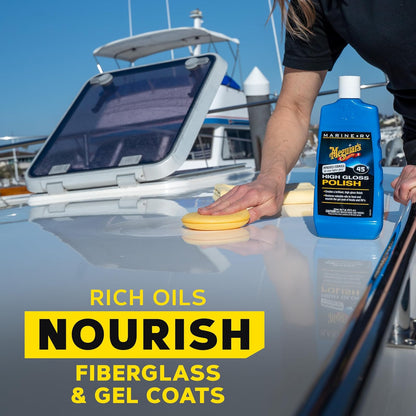 Meguiar's Marine/RV Pulidor y Potenciador del Brillo M4516, 16 Onzas | Botella