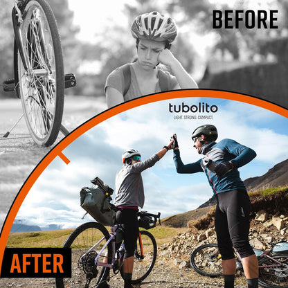 Tubolito - CX/Gravel Tubo Lightweight Bike Inner Tube | Light, Strong, Compact, Durable, Puncture and Pinch Flat Protection | for Cyclocross, Gravel, Hybrid Bicycle | Presta Valve, for 700c