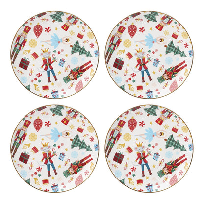 Lenox Ballet de Cascanueces Juego de 4 Tazas de Porcelana - Placas decorativas, juego de 4