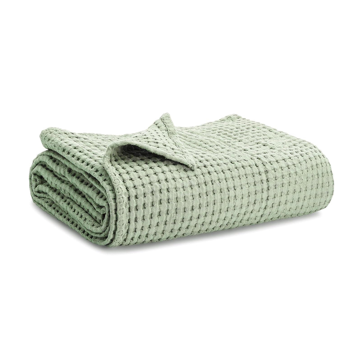 Comfy Cubs Manta para Bebé Tejido Waffle, 102 x 102 cm - Salvia - 102 x 102cm - Bebé