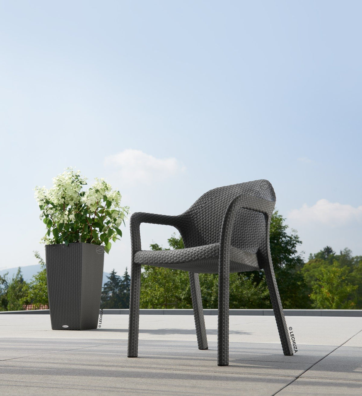 Lechuza Silla, Gris, 57 x 58 x 84 cm