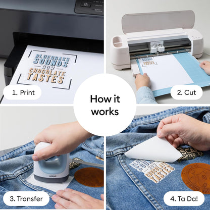Cricut® Sublimación imprimible para planchar, 8.5 x 11 pulgadas (10 unidades)