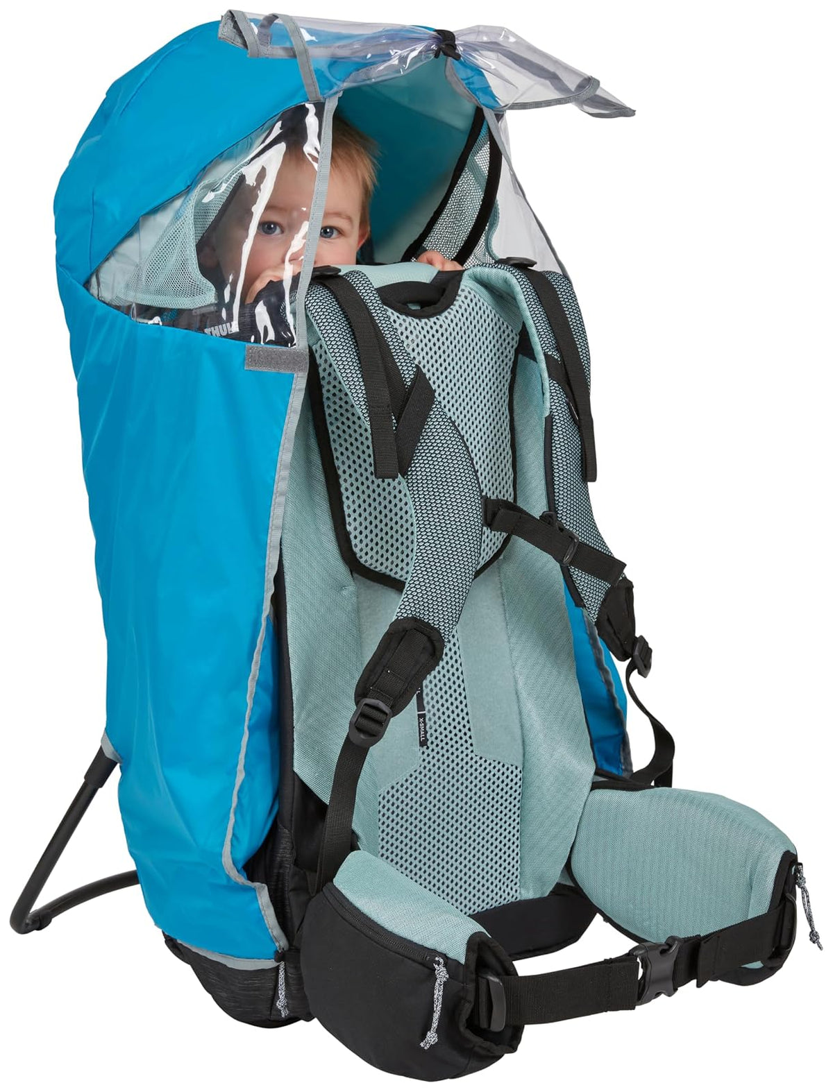 Thule Sapling Protector de Lluvia para Portabebés | Funda impermeable, nailon 70D, ventanas laterales y frontales, detalles reflectantes, bolsa de almacenamiento