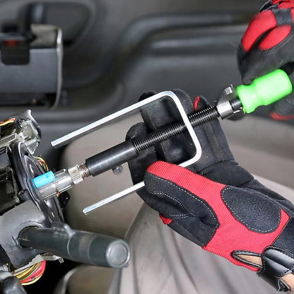 OEMTOOLS 25134 - Removedor de placas de bloqueo para volante, ayuda a quitar e instalar fácilmente los anillos de bloqueo para columnas de dirección automotriz, con adaptador reversible para un ajuste