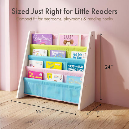 Tot Tutors WO594 Pastel Color Book Rack