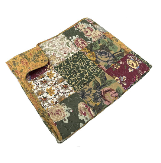 Greenland Home Antique Chic 100% algodón Manta Decorativa Patchwork auténtico, Tamaño 152 x 127 cm, Multicolor