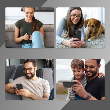 ORIbox Funda Compatible con iPhone 12 y iPhone 12 Pro, Acabado Suave al Tacto de la sensación Exterior de Silicona líquida
