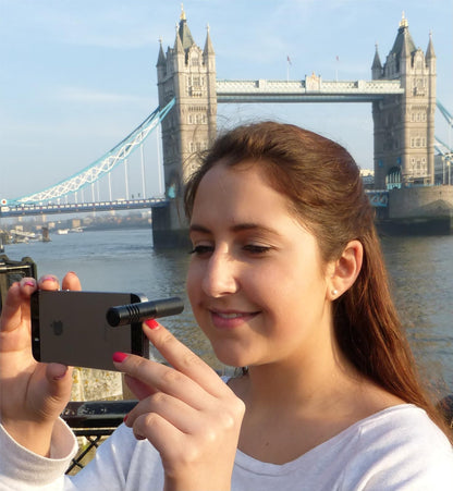 Ampridge MightyMic S - Micrófono de vídeo Condensador para iPhone con Monitor de Auriculares