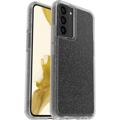 OtterBox - Funda para Galaxy S22+ Symmetry Series – Stardust (Glitter/Clear), Ultra Elegante, Compatible con Carga inalámbrica, Bordes elevados Que protegen la cámara y la visualización