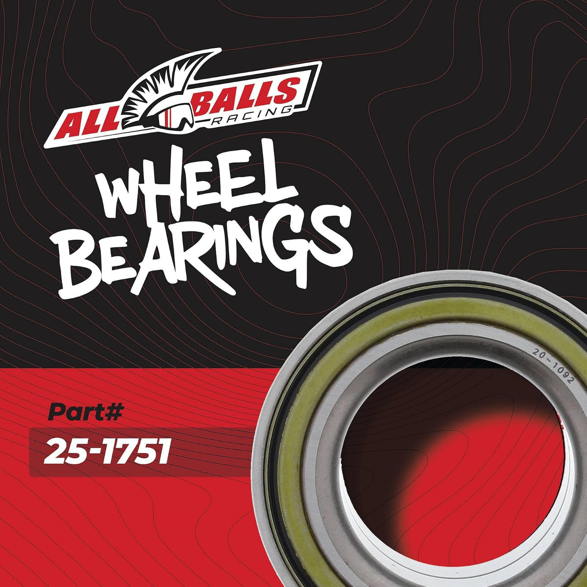 All Balls 25-1751 Kit de Rodamientos de Rueda para Moto