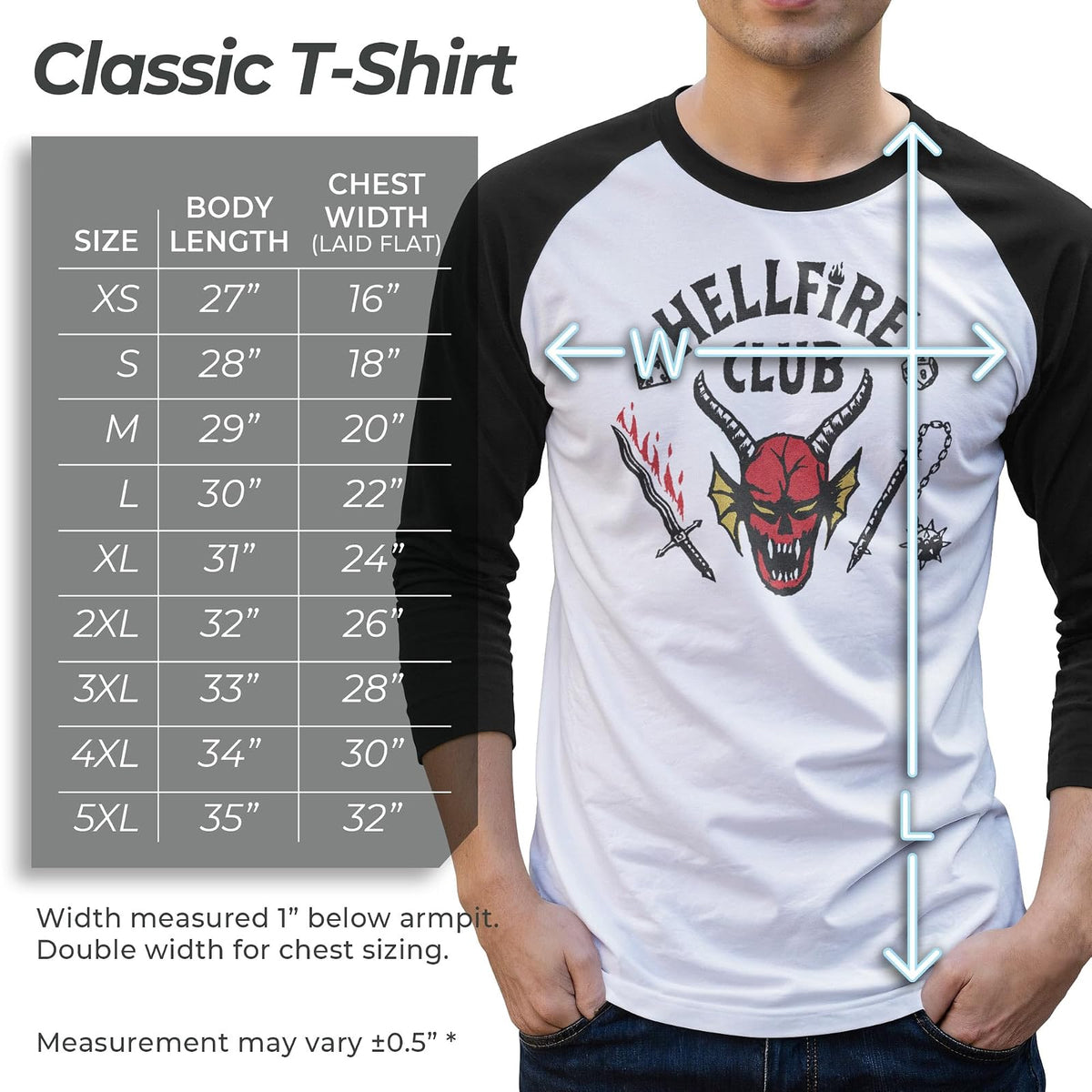 Stranger Things Stranger Things Hellfire Cut Young - Camiseta de Manga Corta para Hombre Camiseta para para Hombre