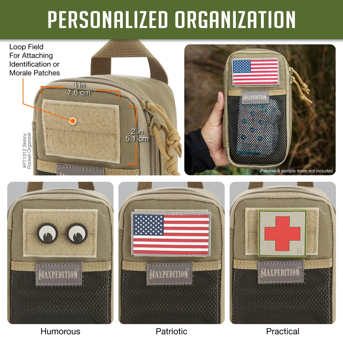 Maxpedition - Organizador de Bolsillo Delgado
