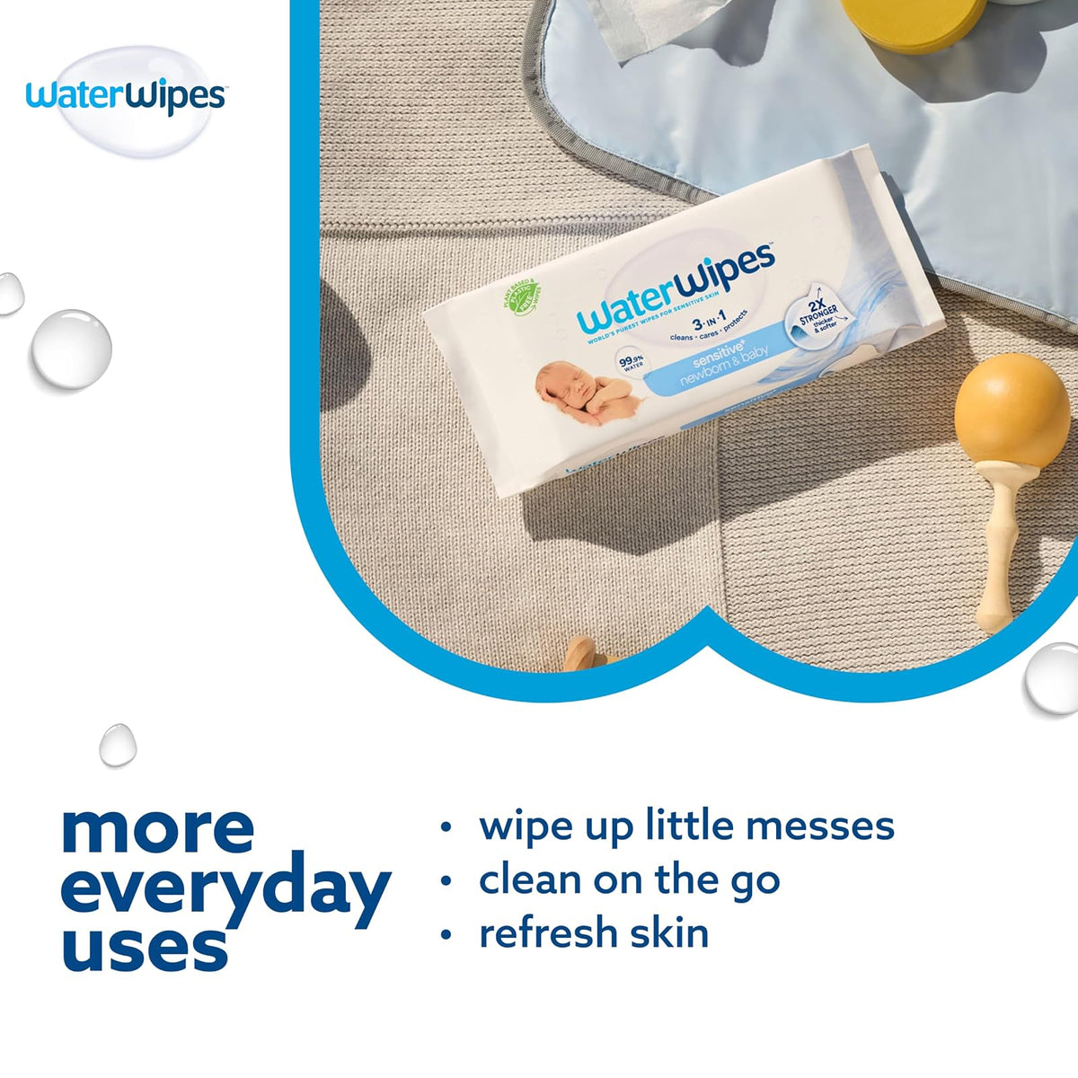 WaterWipes Value - Toallitas húmedas para bebé, 540 Count