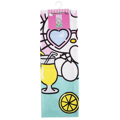 Northwest - Toalla de Playa, algodón, 30 x 60 Pulgadas, Hello Kitty Paraguas
