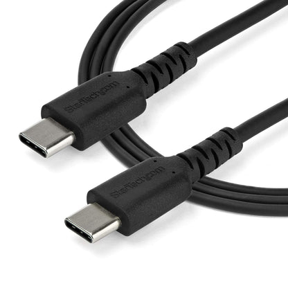 StarTech.com 2m USB C Charging Cable - Durable Fast Charge & Sync USB 3.1 Type C to USB C Laptop Charger Cord - TPE Jacket Aramid Fiber M/M 60W - Samsung S10 S20 iPad Pro MS Surface (RUSB2AC2MB)