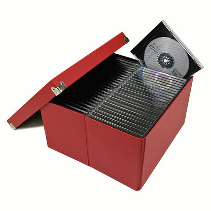 Samsill PNS-02-LS-RD Caja de Almacenamiento y Archivo, 9.75 x 9.75 x 5.75, color Rojo