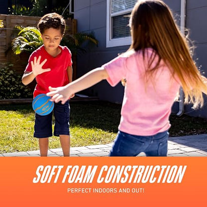 Nerf - Juego de Mini Pelota Deportiva de Espuma, fútbol de Espuma, balón de fútbol + Juego Deportivo de Espuma Suave para niños