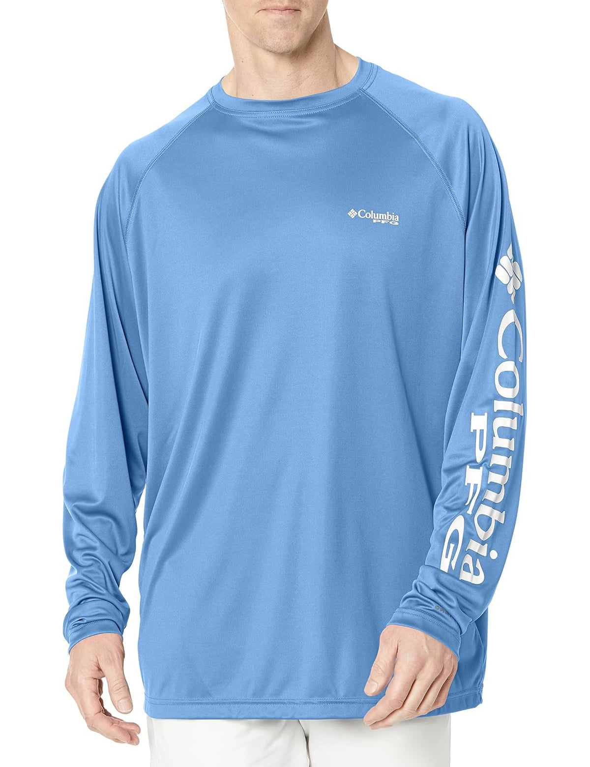 Columbia PFG Terminal Tackle Camisa Manga Larga Hombre - XS - White Cap(Blue), White Logo