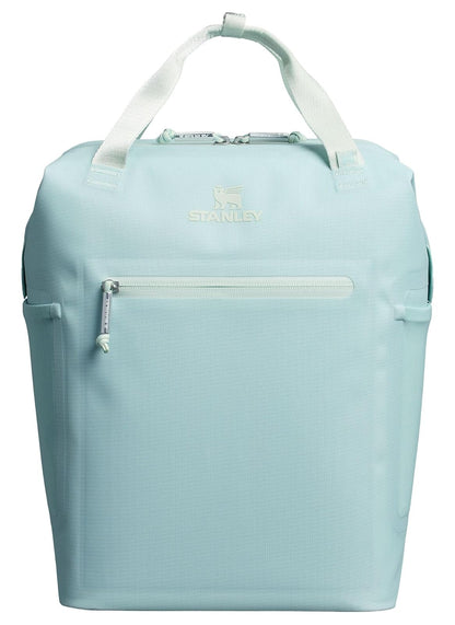 Stanley All Day Madeleine - Mochila Suave enfriadora de 20 latas con asa y Correas para el Hombro, Bolsa de Viaje aislada con Cierre sin BPA - Verde mar - Mini
