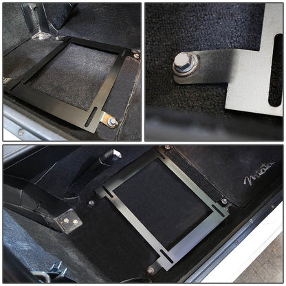 DNA MOTORING Par de Soportes de Montaje Bajo para Asiento de Cubeta para Mazda Miata 90-97, Negro, SBK-LM-MM89