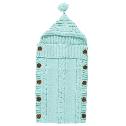 Hudson Baby Saco de bebé Tejido para Cochecito Saco Unisex de Punto para bebé, Color Azul Marino, Talla única para Unisex bebé