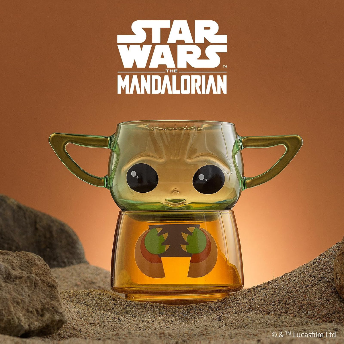 JoyJolt Star Wars Grogu Vasos Apilables