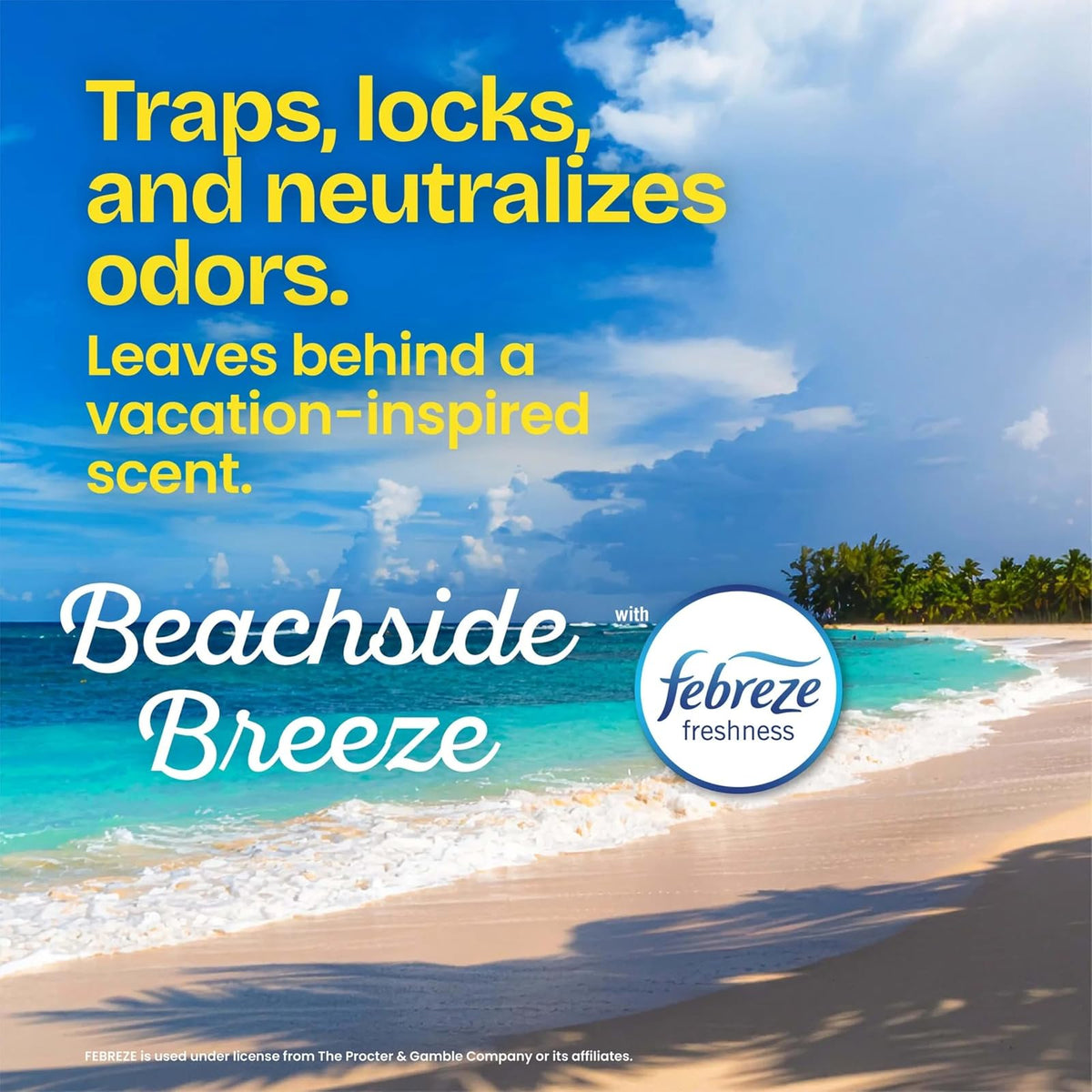 Glad OdorShield Small Drawstring Trash Bags - Febreze Beachside Breeze - 4 Gallon - 80 Count