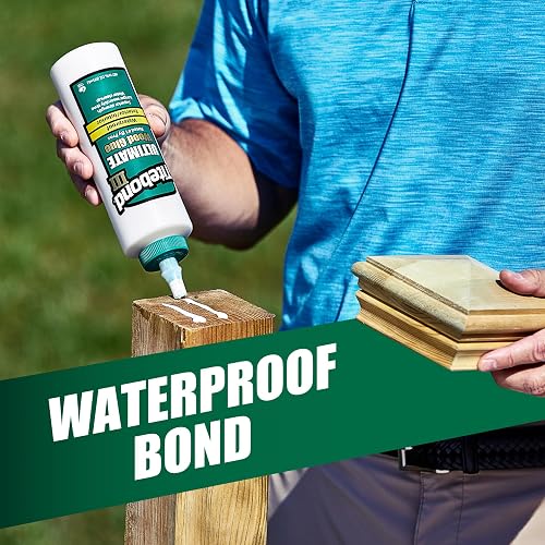 Titebond III Ultimate Wood Glue 473ml - Alta Resistencia - Impermeable - Adherencia - Carpintería - Hecho en USA