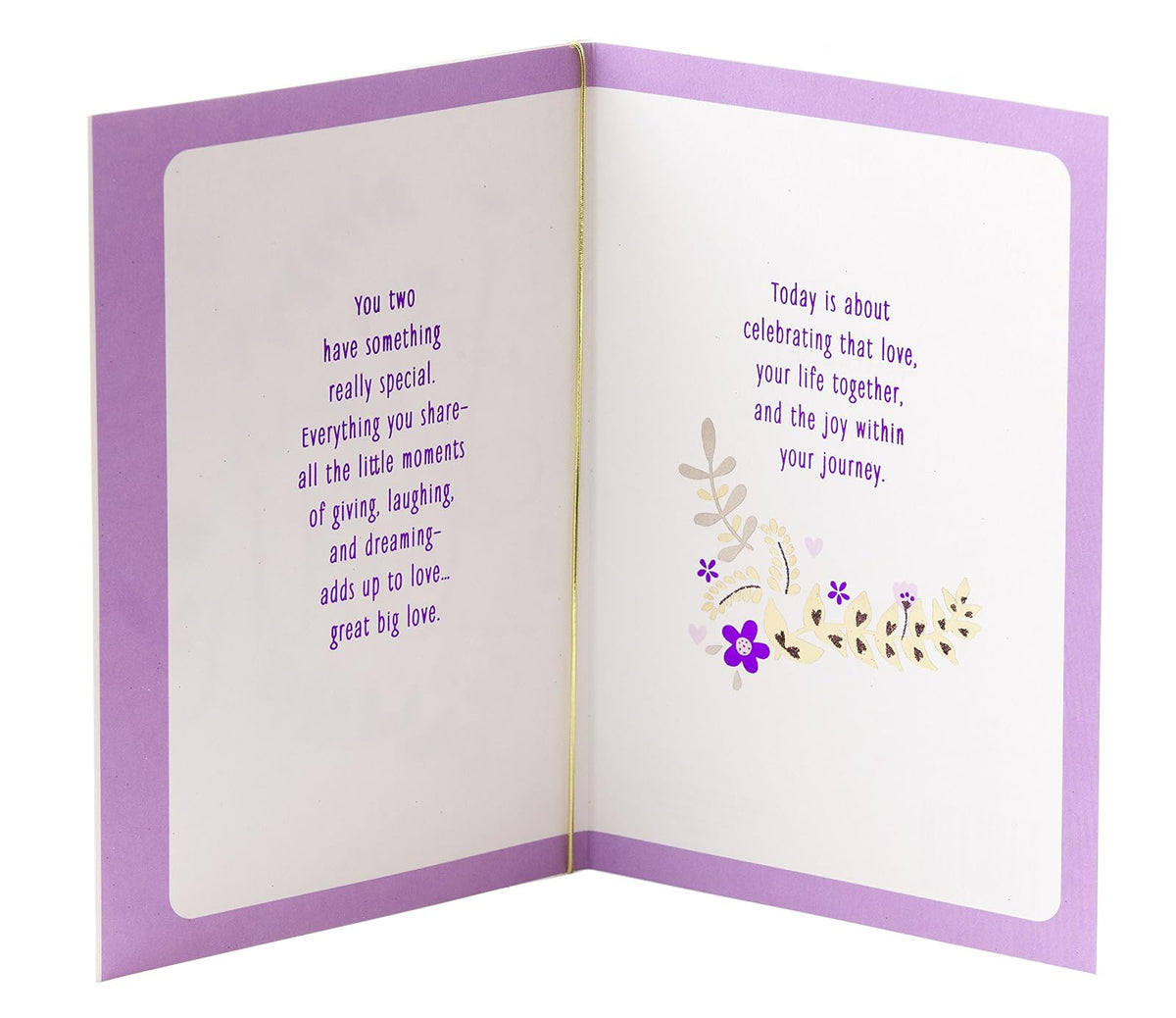Hallmark Tarjeta de felicitación de aniversario para una pareja (pájaros y flores)