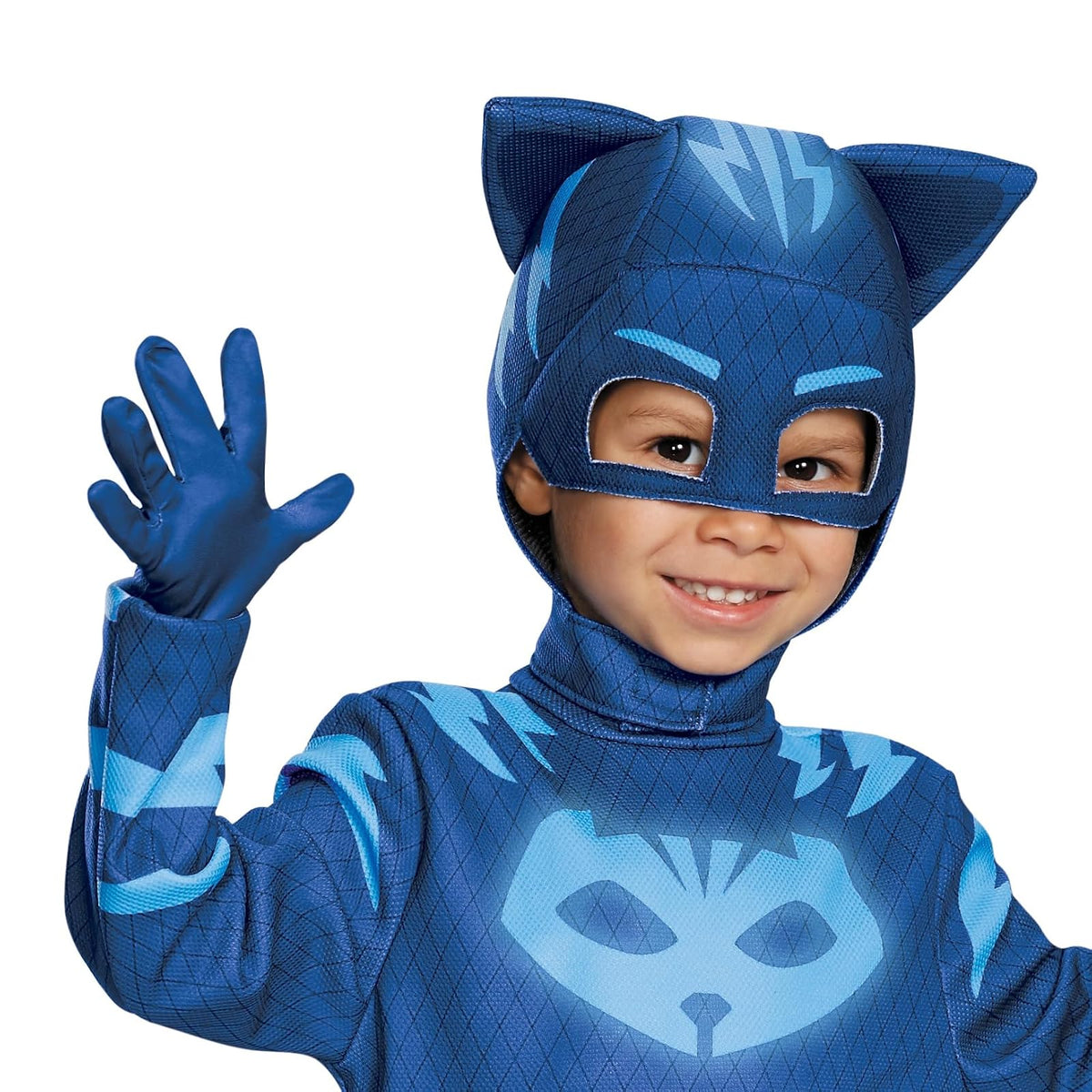 Disguise Catboy Deluxe Toddler PJ Masks Costume, Azul, Large/4-6