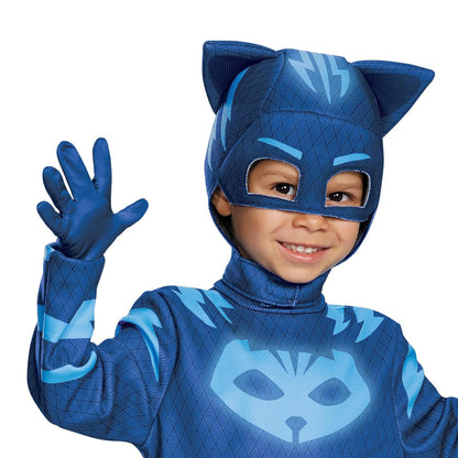 Disguise Catboy Deluxe Toddler PJ Masks Costume, Azul, Large/4-6