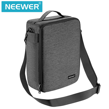 NEEWER NW140S Estuche Transporte Impermeable Cámara y Objetivos | 8.7"x5.9"x12.6", Soft Padded Bolsa, para Canon Nikon Sony DSLR, 4 Lente o Flash, Trigger, Batería Accessories (Gris)