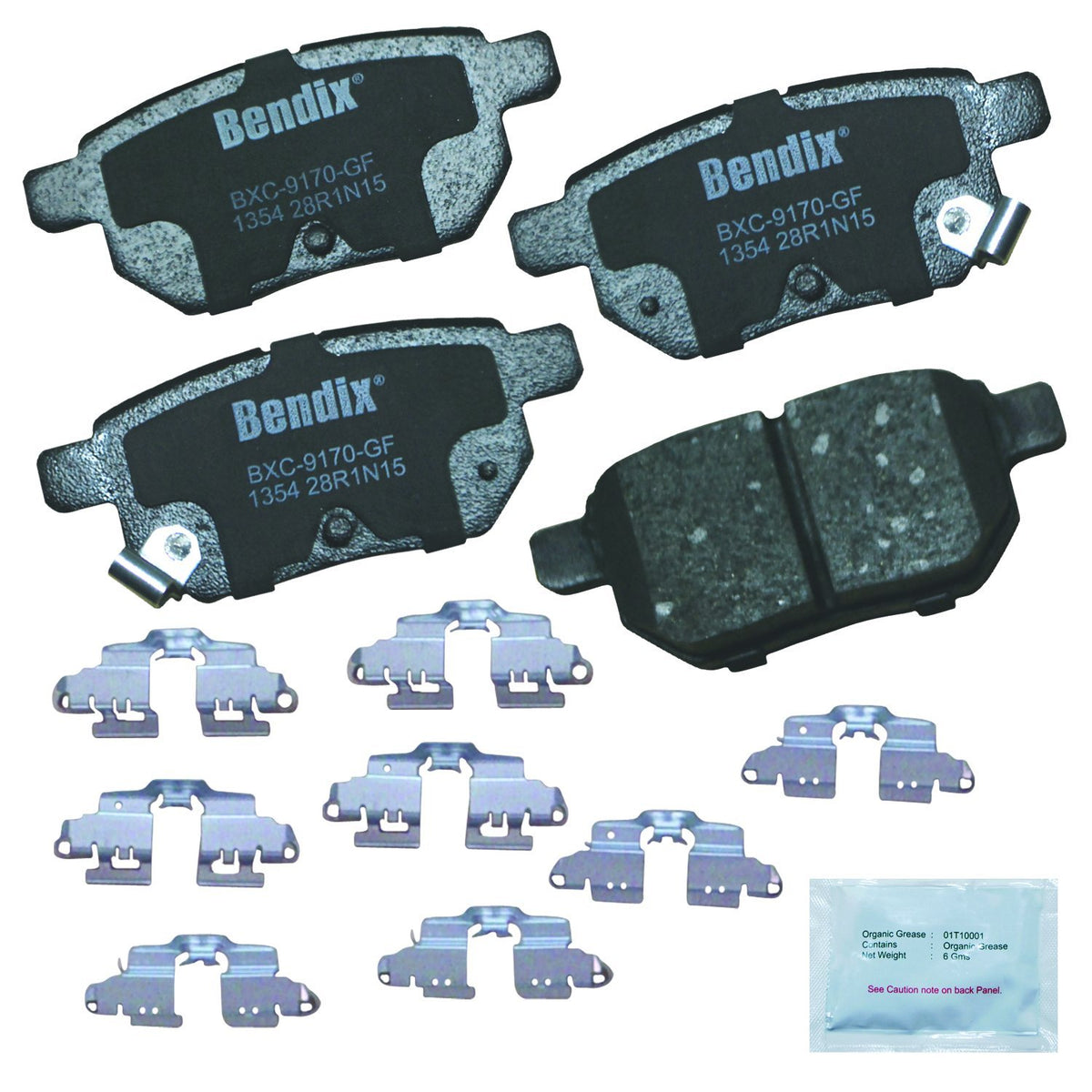 Bendix Priority1 Pastillas de Freno Traseras de Cerámica - CFC1354