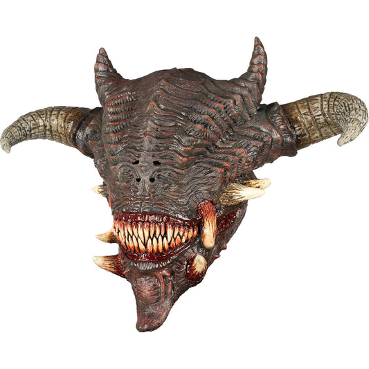 Ghoulish Productions Máscara De Látex Wrath, Accesorio Látex Cosplay Demonio Guardián, Disfraz Aterrador para Halloween y Fiestas Temáticas, Cosplay Demonio Guerrero, Diseño Artesanal Head Mask