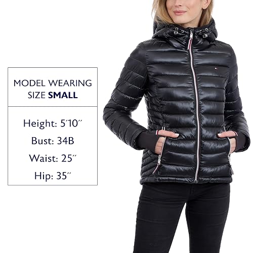Tommy Hilfiger Lightweight Packable Puffer Jacket With Hood & Bag Chaqueta de plumón Mujer