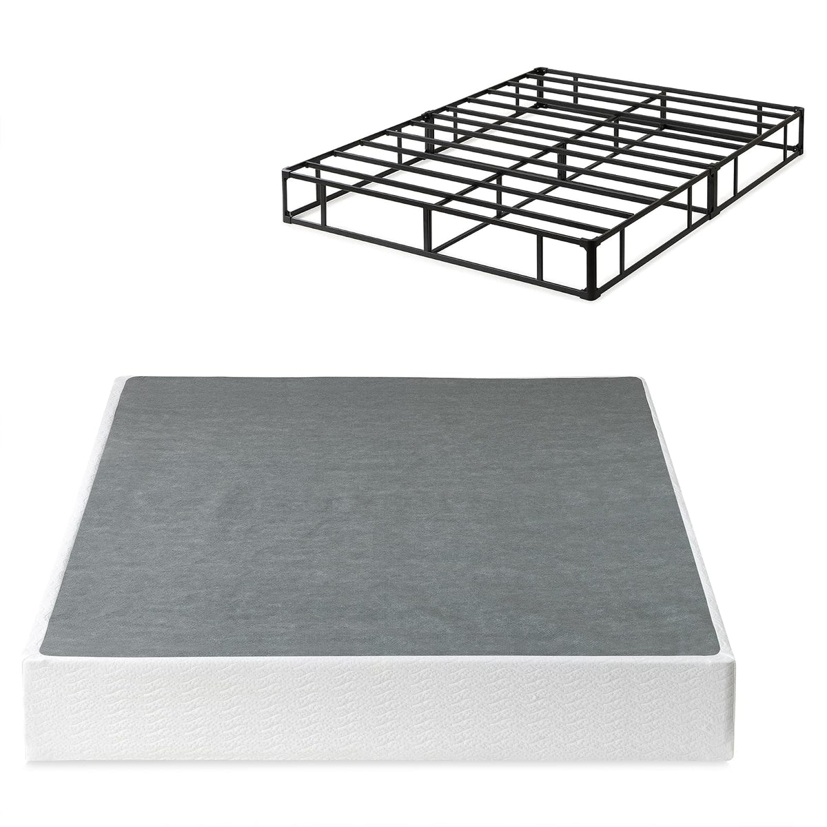 Zinus Smart Quick Assembly - Resorte de Caja Completo, Color Gris
