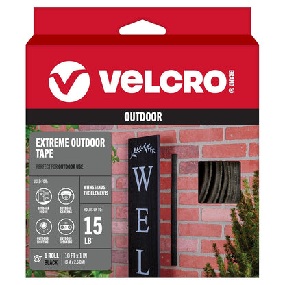 Velcro Brand 91843 Industrial Strength - Extreme - 1" Wide Tape, 10', Black