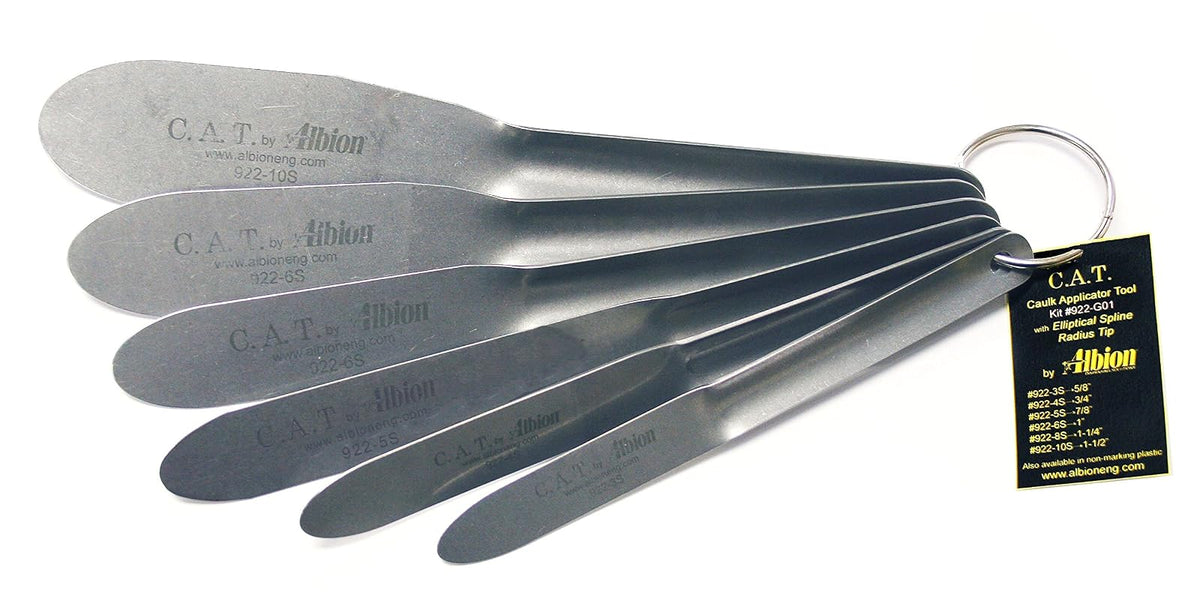 Albion Engineering 922-G01 C.A.T. - Juego de espátulas (6 unidades, acero inoxidable)