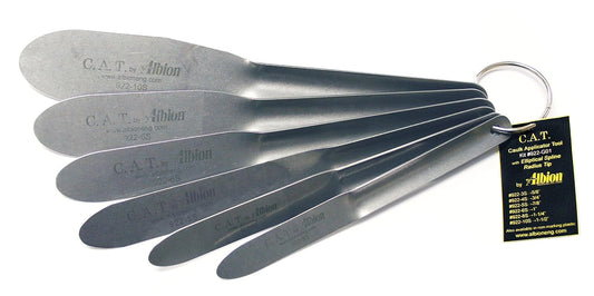 Albion Engineering 922-G01 C.A.T. - Juego de espátulas (6 unidades, acero inoxidable)