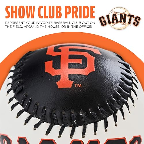 Franklin Sports MLB Team Baseball – MLB Team Logo Soft Baseball – Juguete de béisbol para niños – Gran decoración para escritorios y Oficina