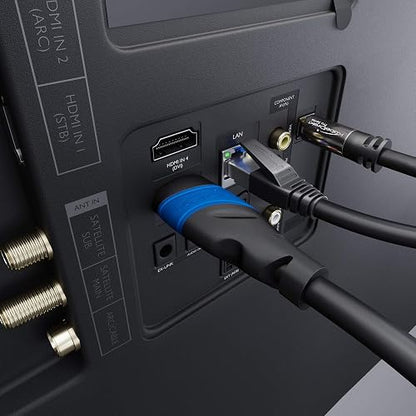 KabelDirekt – Cable HDMI 8K & 4K – 3.3ft/1m – Tecnología Flexcore alemana | 10K, 8K@60Hz & 4K@120Hz, High Speed HDMI – para PS5, Xbox Series X/S, Switch 2, PC & Blu-ray – sin interferencias & flexible