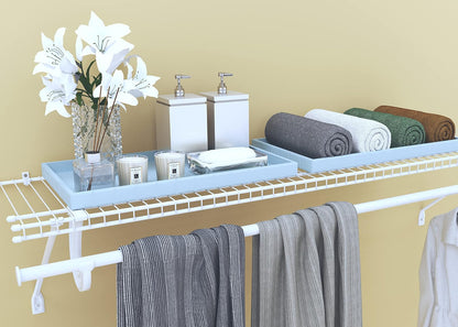 ClosetMaid 5631 SuperSlide Kit para estantería con Barra de Armario, 4 Pieds x 30,48 cm