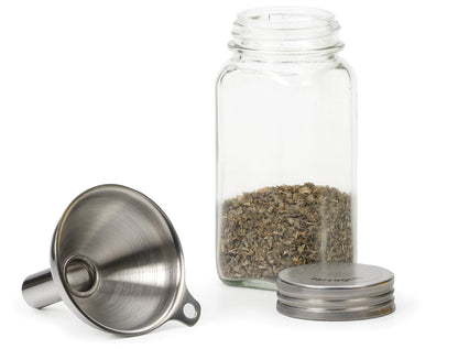 Embudo de acero inoxidable para rellenar tarros estrechos y botellas, 1 unidad
