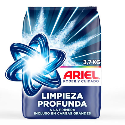 Ariel Limpieza Profunda Detergente en Polvo, 3.7 a 5.5 kg - 3.7 kg (Paquete de 1)