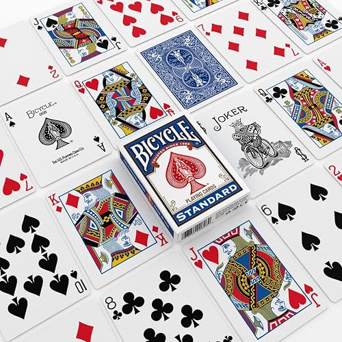 Bicycle Cartas de Juego estándar, tamaño de póquer, Paquete de 12