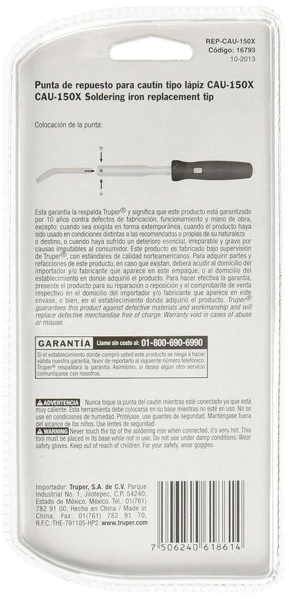 Truper REP-CAU-150X, Punta de repuesto para cautín, tipo lápiz CAU-150X