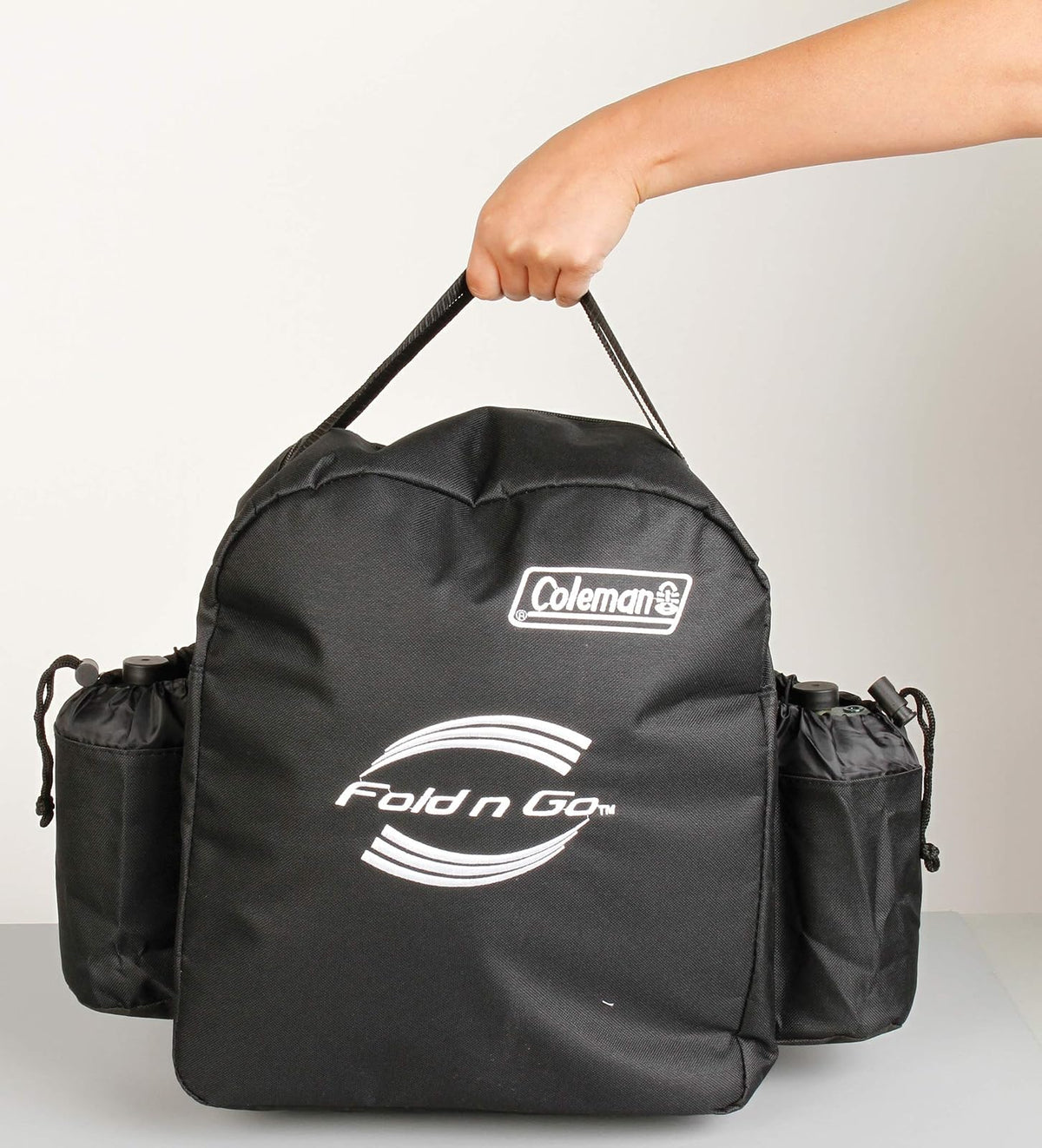 Coleman Fold N Go - Funda para parrilla, color negro