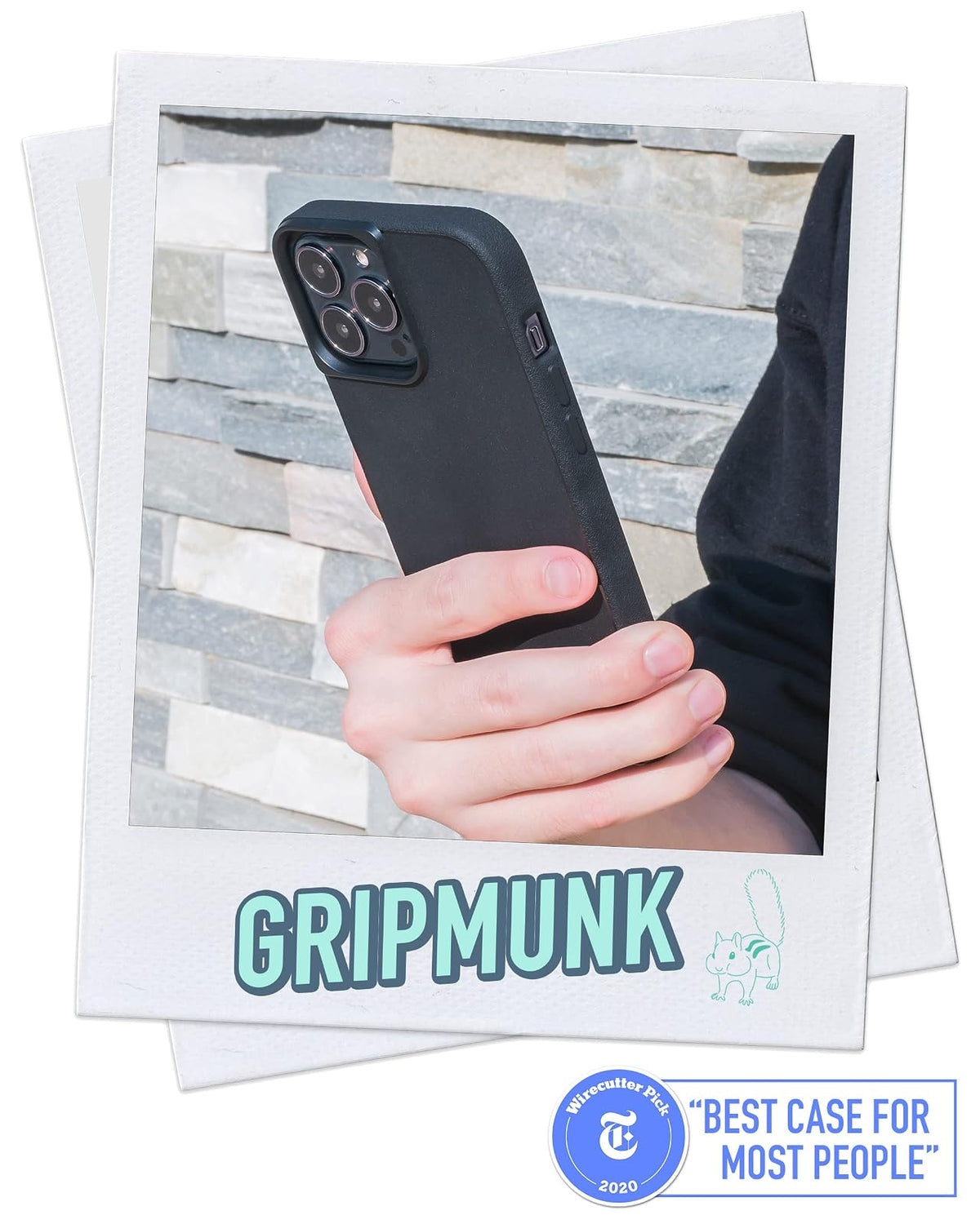 Smartish iPhone 13 Pro Funda Delgada - Gripmunk Compatible con MagSafe [Ligera + Protectora] Proteccion Delgada - Negro